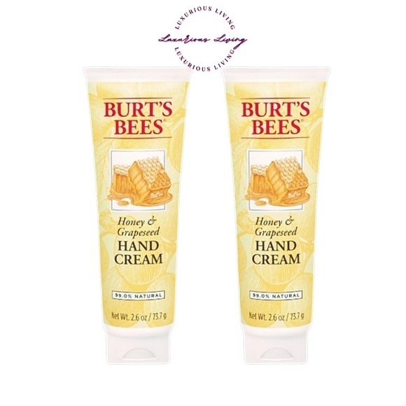 (2) Burt's Bees Honey & Grapeseed Hand Creme